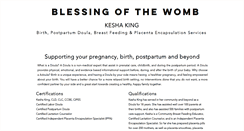 Desktop Screenshot of blessingofthewomb.com