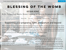 Tablet Screenshot of blessingofthewomb.com